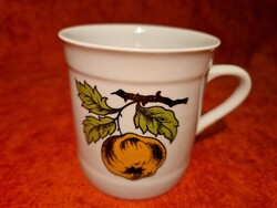 Zsolnay,  gyümölcsös,  birsalmás porcelán bögre