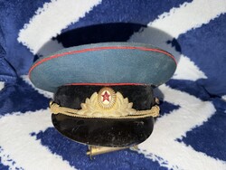 Szovjet katonai tiszti tányér sapka