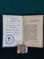 Postások Szakszervezete tagsági könyv tagdíjbélyegekkel(1960')
