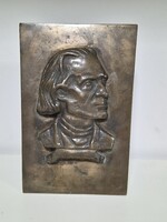 Liszt Ferenc dombormű plakett polc dísz