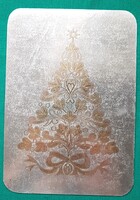 Fényes felületű karácsonyi üdvözlő képeslap, postatiszta