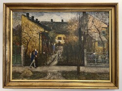 Hikádi Erzsébet (1911-2008) 57x77 cm EREDETI festménye (Czene Béláné)