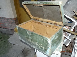 VILÁGHÁBORÚS KATONALÁDA KATONA LÁDA SZÉP FELIRATOS !!!