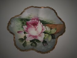Antik Limoges Porcelán Kínáló – "Marie Antoinette Roses" ​Eladó egy lenyűgöző, eredeti francia Limog