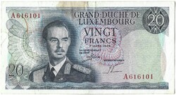 20 frank francs 1966 Luxemburg 1.