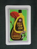 Kártyanaptár,Herbária gyógynövény forgalmi vállalat, Budapest,Bánfi hajszesz,1980, (1)