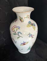 Nagy méretű virágos Viktória mintás Herendi porcelán váza gyűjtői darab
