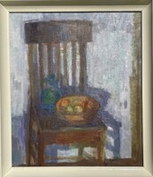 Göllner Miklós (1902-1977) 76x66 cm EREDETI olajfestménye