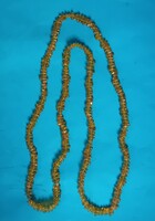 Régi borostyán nyaklánc