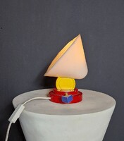 Vintage posztmodern, Memphis style Ikea asztali, fali lámpa