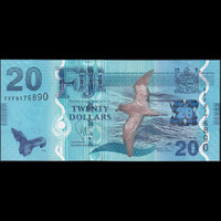 Fidzsi-szigetek / Fiji 20 Dollars 2012 P-117 UNC
