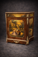 Úri jelenettel festett trumó -komód