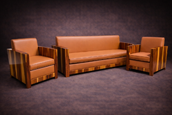 Art deco ülőgarnitúra szett 2+1