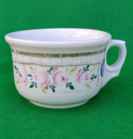 Bieder kézzel festett rózsás ,pávaszemes komacsésze 19 sz közepe