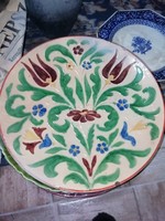 Id. Badár Balázs(1855-1939), népi tányér 26 cm a képeken látható állapotban van.Akció Aukció több sz