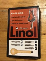 Linómetsző készlet, alap eszközök Brause