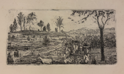 Gross Arnold (1929-2015) Korai rézkarca