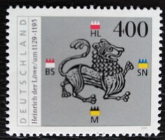 N1805 / Németország 1995 Heinrich der Löwe, Bayern és Sachsen hercege bélyeg postatiszta