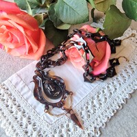 Antique French Cameo Festoon Necklace c.1850–1880, Napoleon III Classical Revival Pendant with 18k G