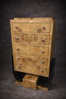 Art deco topolya 5 fiókos komód