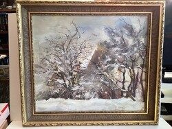 Buda  - Havas téli táj .