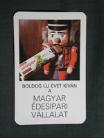 Kártyanaptár,Sláger mogyorós tejcsokoládé,Magyar édesipari vállalat,1980, (1)