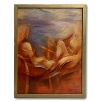 Kozák Kata: Aktok pirosban - modern kortárs alkotás keretezve /számlát adunk hozzá/