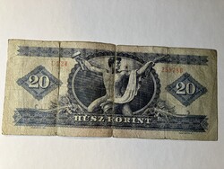 Népköztársaság (1949-1989) SZAKADT 20 Forint bankjegy 1975 C 124