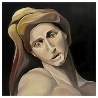 Ismeretlen festő: Szobor arc – művészi női portré kortárs művésztől /számlát adunk hozzá/