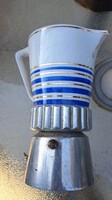 Békebeli porcelán mokka kávéfőző tető nélkül.