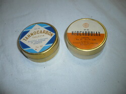 2 db régi gyógyszeres fémdoboz