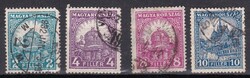 1928. PENGŐ FILLÉR Pecsételt 4 db Magyar Bélyeg