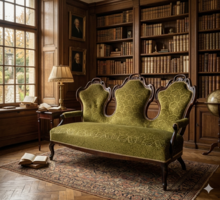 19. századi antik kanapé