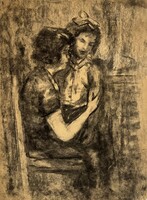 Artist awaiting identification: mother and daughter - perfect for Mother's Day /invoice included/