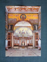 Képeslap,Olaszország,Róma,Basilica di San Paolo,Szent Pál-bazilika látkép,részlet,1970-