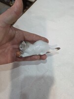 Régi Zsolnay porcelán cica
