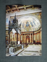 Képeslap,Olaszország,Róma,Szent Pál-bazilika,Basilica di San Paolo,1970-