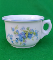 Vintage nefelejcs virágos MPC cseh porcelán  komacsésze 1920-30