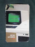 Kártyanaptár,Budapest,Révai nyomda,1981,  (1)