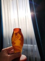 Gallé váza vastag falu !