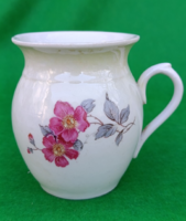 Vintage IRIS JP FINE Porcelain jelzésű vadrózsa mintás csupor  1940
