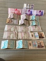 Régi külföldi papírpénzek 19 db