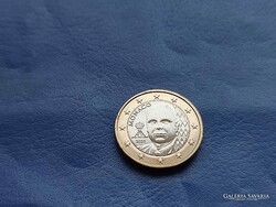 MONACO 1 EURO 2025 ALBERT HERCEG ÚJ ARCKÉP! RITKA! BIMETÁL! UNC!