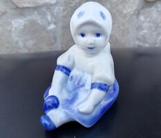 Zsolnay kék-fehér Annuska