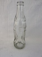 Coca Cola 0,2L üveg  19,5x5,5 cm 1970.
