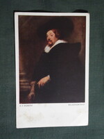 Képeslap,híres emberek,Peter Paul Rubens festőművész,önarckép,1920-
