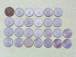Magyarország 26 db Különböző Érme 20 Fillér 1947-1991