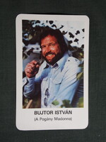 Kártyanaptár,MOKÉP,mozi,Bujtor István színész,1981,  (1)