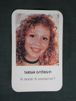 Kártyanaptár,MOKÉP,mozi,Tarján Györgyi színésznő,1981,  (1)