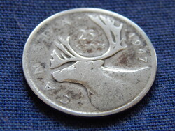 Kanada 25 Cent 1947 0.8000 ezüst 5,83 g
